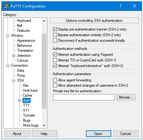 Picking a key for PuTTY