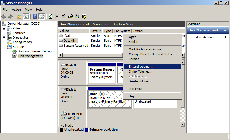 how to decrease disk size xenserver